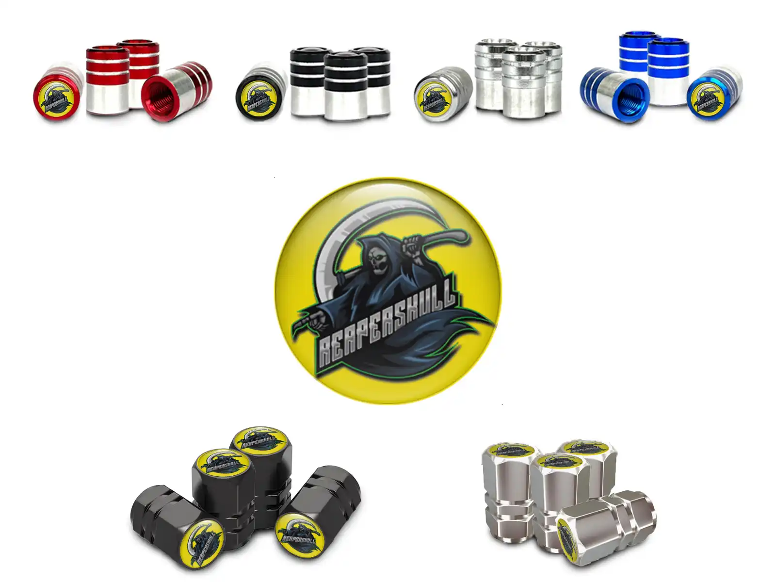 Wheel Valve Caps Bicycle Pro Edition Style